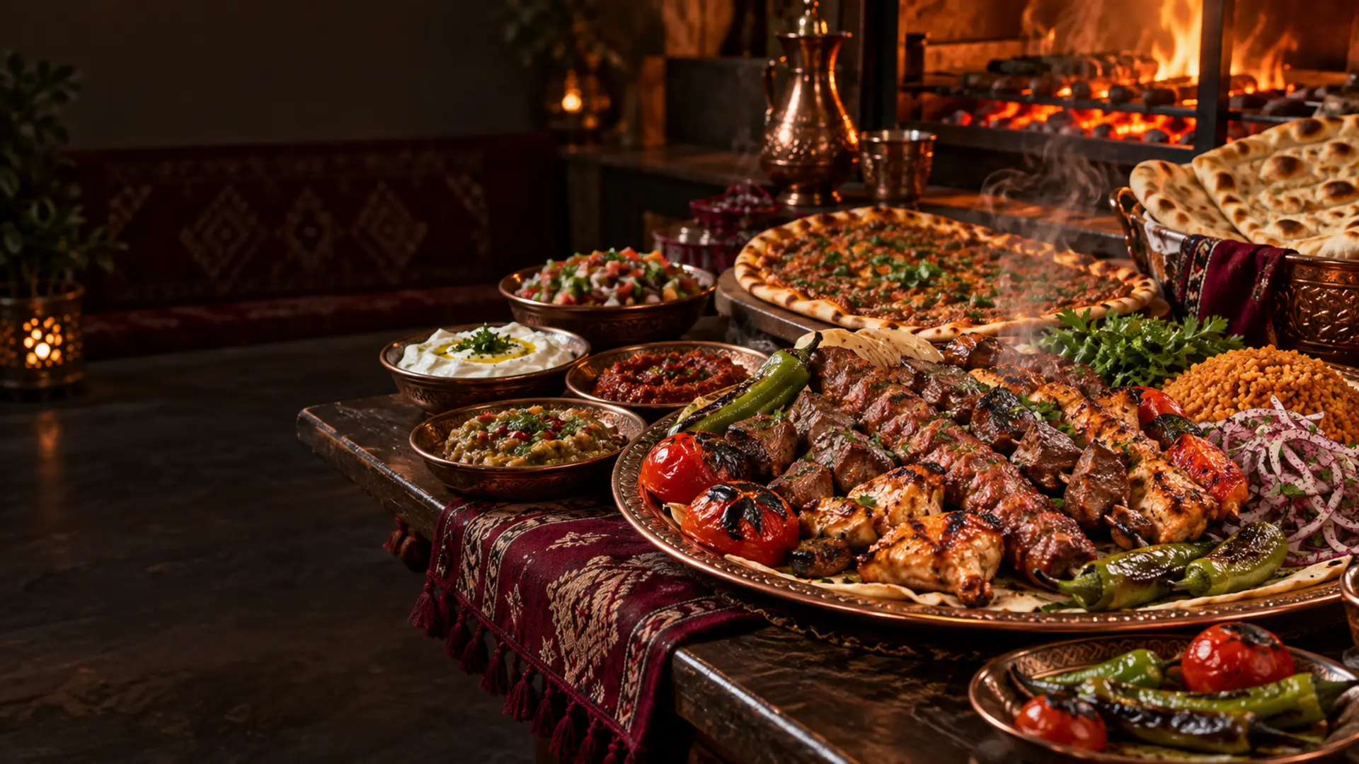 Urfa Sultan Sofrası kebap ve yöresel lezzetler sofrası